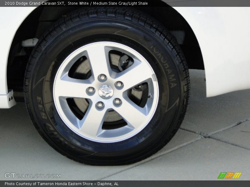 Stone White / Medium Slate Gray/Light Shale 2010 Dodge Grand Caravan SXT