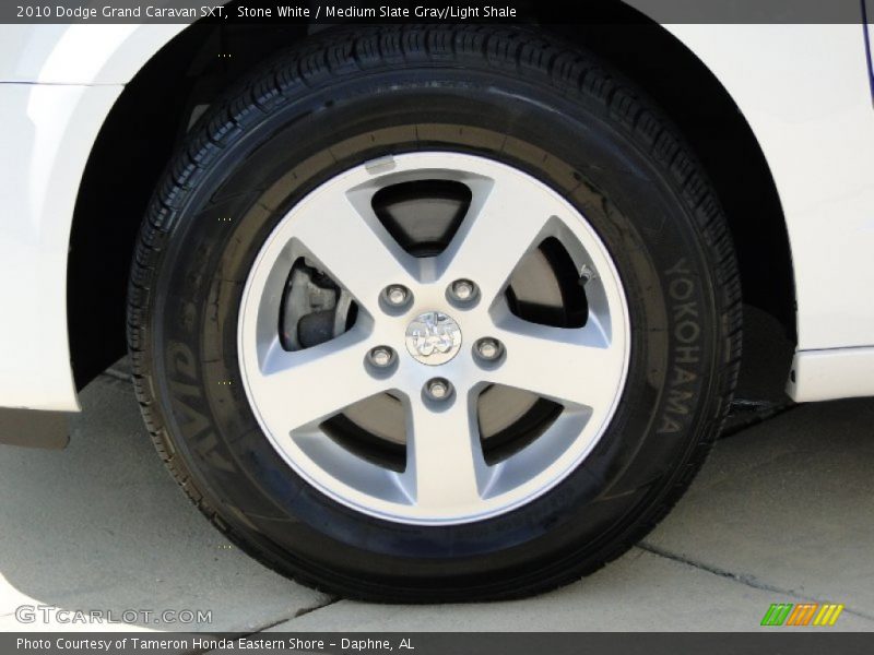 Stone White / Medium Slate Gray/Light Shale 2010 Dodge Grand Caravan SXT