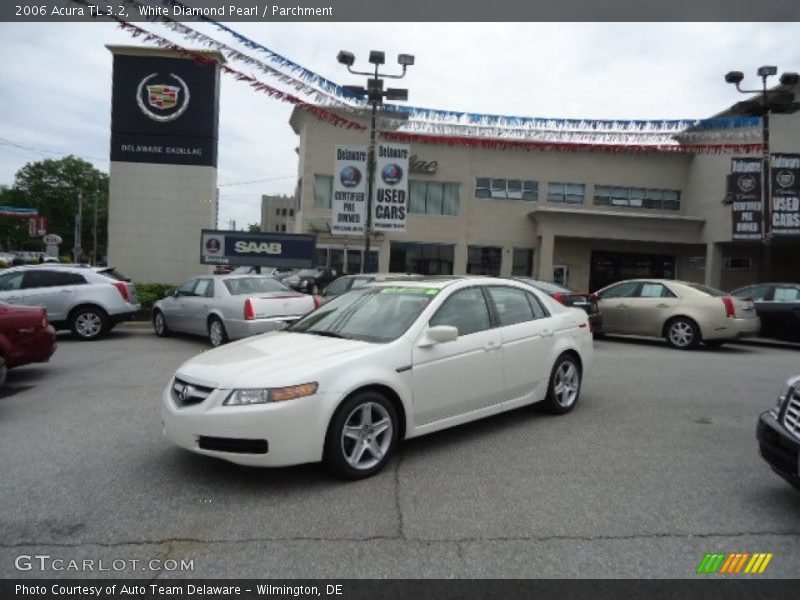 White Diamond Pearl / Parchment 2006 Acura TL 3.2