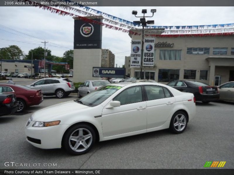 White Diamond Pearl / Parchment 2006 Acura TL 3.2