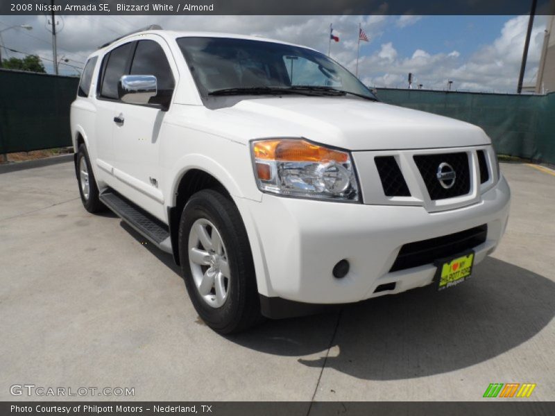 Blizzard White / Almond 2008 Nissan Armada SE