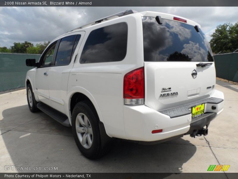 Blizzard White / Almond 2008 Nissan Armada SE
