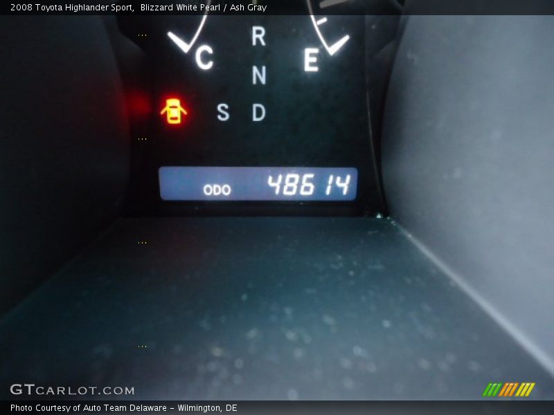 Blizzard White Pearl / Ash Gray 2008 Toyota Highlander Sport