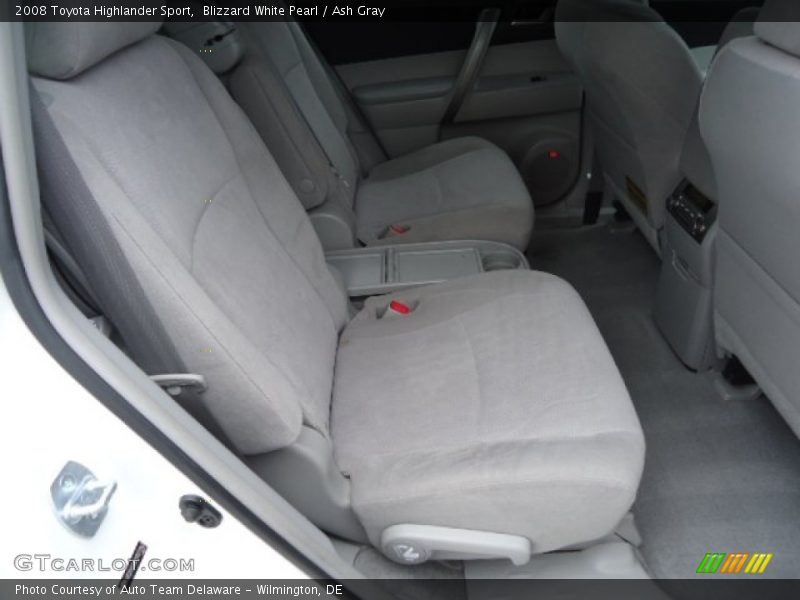 Blizzard White Pearl / Ash Gray 2008 Toyota Highlander Sport