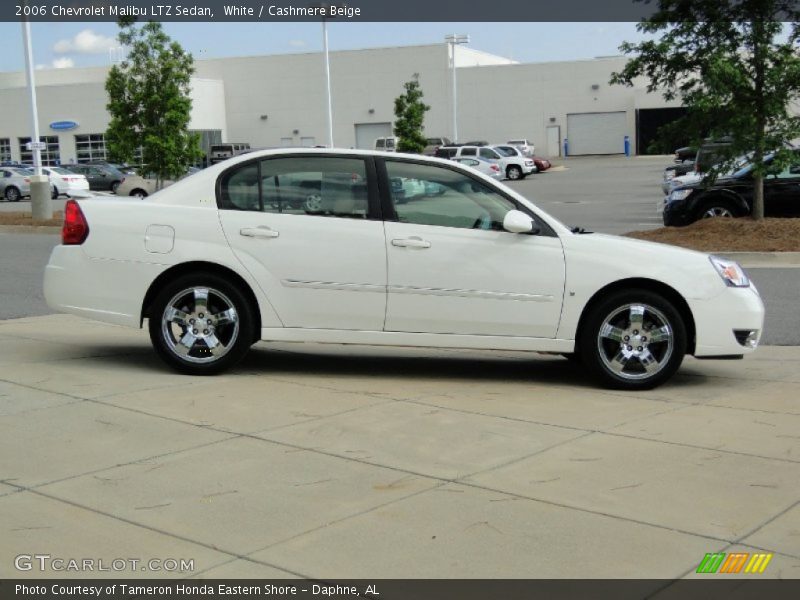 White / Cashmere Beige 2006 Chevrolet Malibu LTZ Sedan