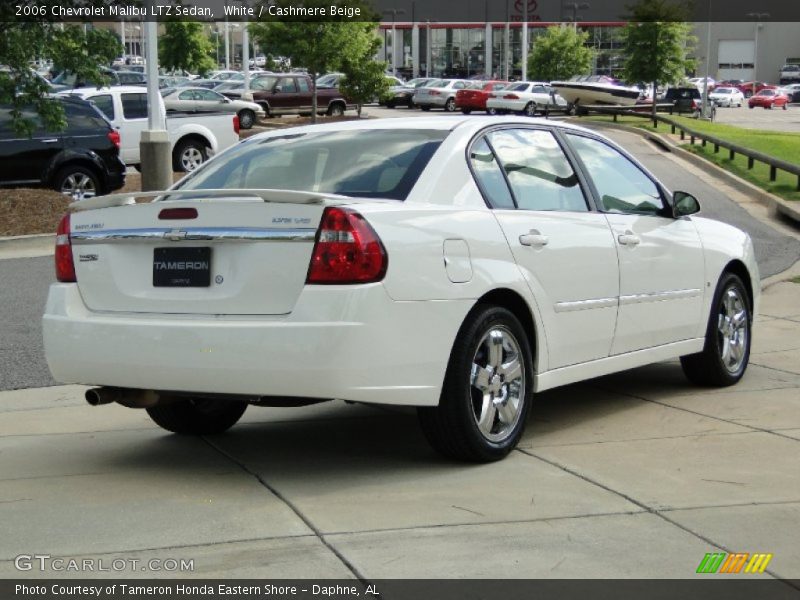 White / Cashmere Beige 2006 Chevrolet Malibu LTZ Sedan