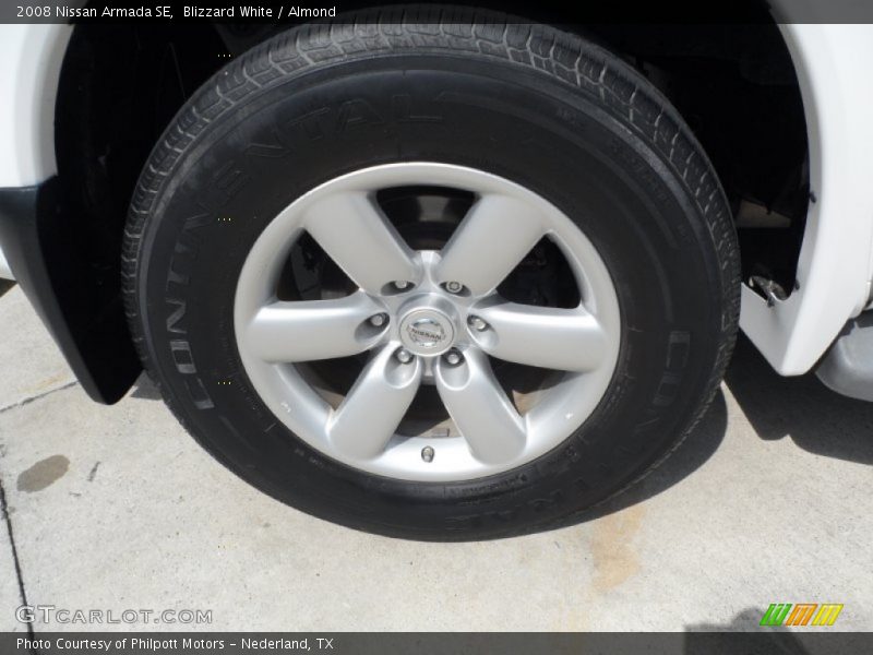 Blizzard White / Almond 2008 Nissan Armada SE