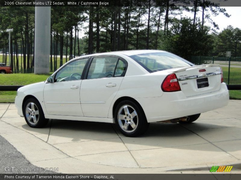 White / Cashmere Beige 2006 Chevrolet Malibu LTZ Sedan