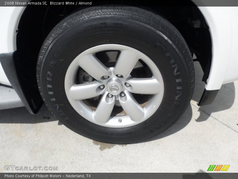 Blizzard White / Almond 2008 Nissan Armada SE