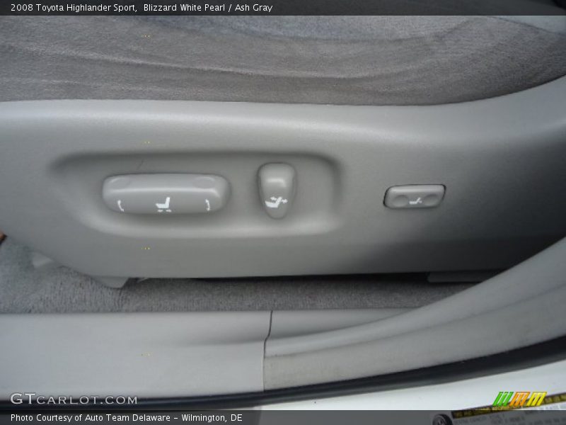 Blizzard White Pearl / Ash Gray 2008 Toyota Highlander Sport