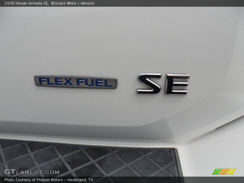 Blizzard White / Almond 2008 Nissan Armada SE