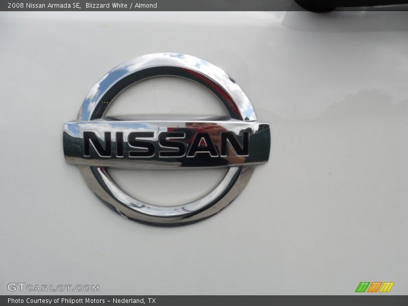 Blizzard White / Almond 2008 Nissan Armada SE
