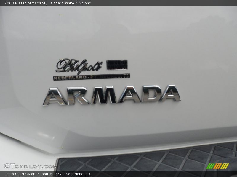 Blizzard White / Almond 2008 Nissan Armada SE