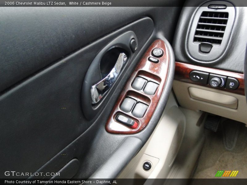 White / Cashmere Beige 2006 Chevrolet Malibu LTZ Sedan