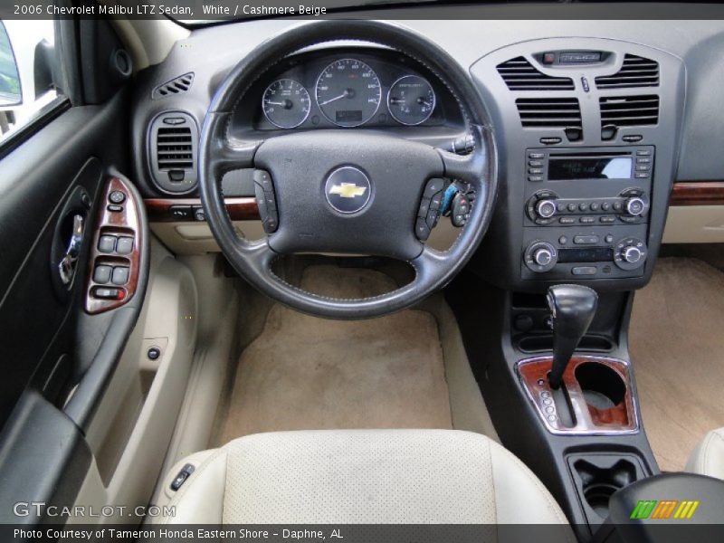 White / Cashmere Beige 2006 Chevrolet Malibu LTZ Sedan