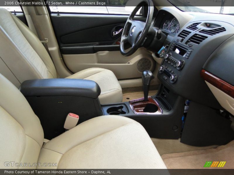 White / Cashmere Beige 2006 Chevrolet Malibu LTZ Sedan