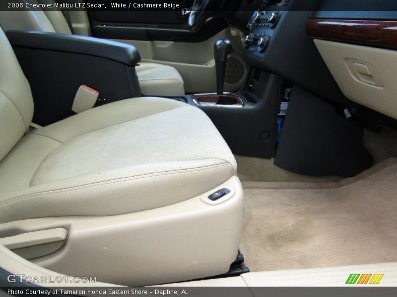 White / Cashmere Beige 2006 Chevrolet Malibu LTZ Sedan