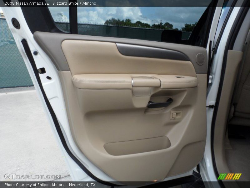 Blizzard White / Almond 2008 Nissan Armada SE