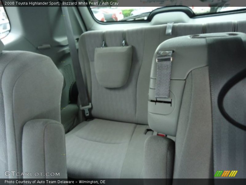 Blizzard White Pearl / Ash Gray 2008 Toyota Highlander Sport