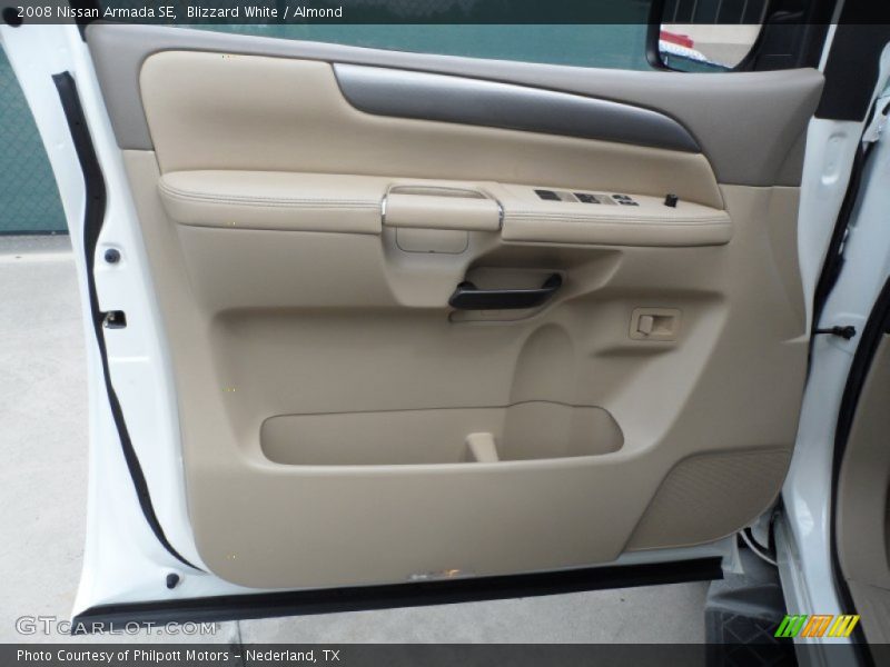 Blizzard White / Almond 2008 Nissan Armada SE