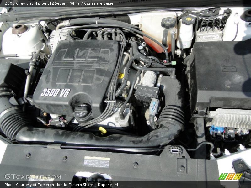 White / Cashmere Beige 2006 Chevrolet Malibu LTZ Sedan