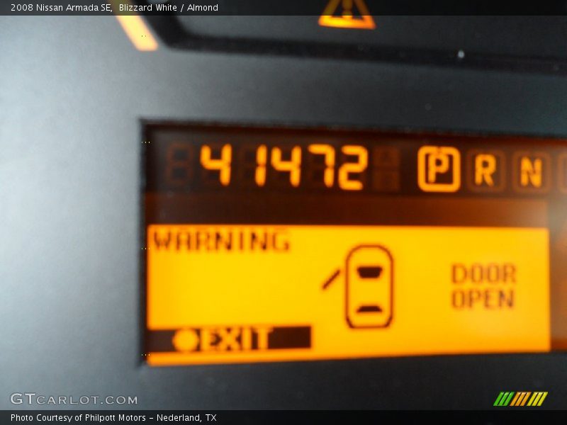 Blizzard White / Almond 2008 Nissan Armada SE