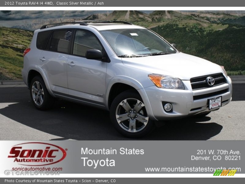 Classic Silver Metallic / Ash 2012 Toyota RAV4 I4 4WD