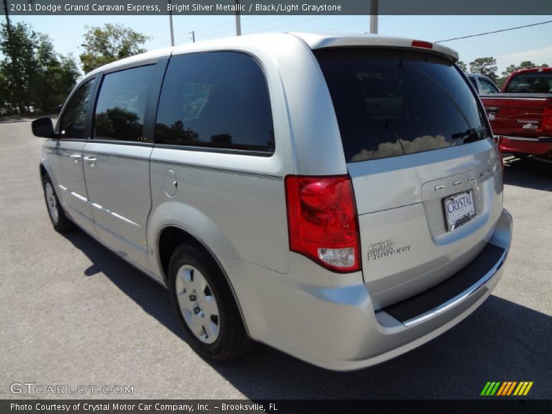 Bright Silver Metallic / Black/Light Graystone 2011 Dodge Grand Caravan Express