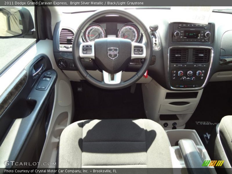 Bright Silver Metallic / Black/Light Graystone 2011 Dodge Grand Caravan Express