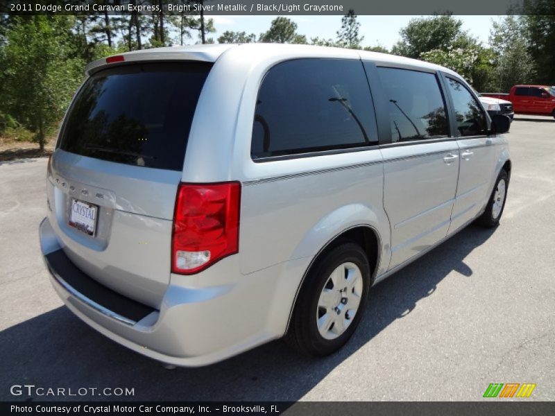 Bright Silver Metallic / Black/Light Graystone 2011 Dodge Grand Caravan Express