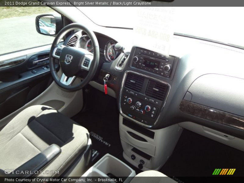 Bright Silver Metallic / Black/Light Graystone 2011 Dodge Grand Caravan Express