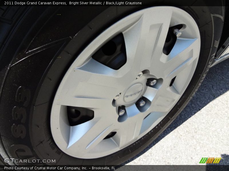 Bright Silver Metallic / Black/Light Graystone 2011 Dodge Grand Caravan Express
