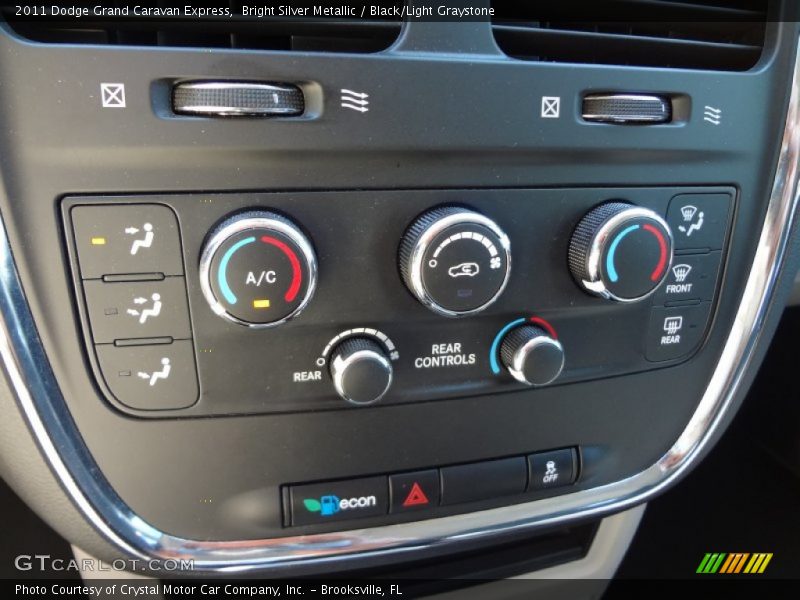 Bright Silver Metallic / Black/Light Graystone 2011 Dodge Grand Caravan Express