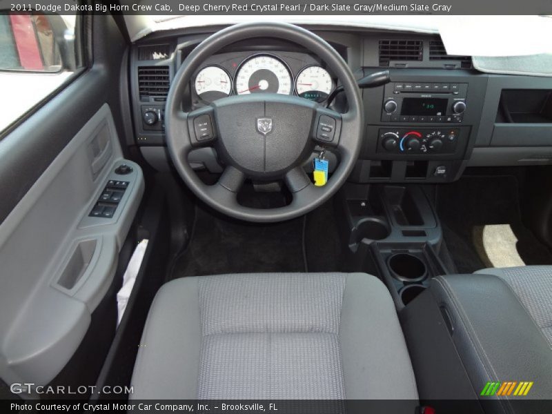 Deep Cherry Red Crystal Pearl / Dark Slate Gray/Medium Slate Gray 2011 Dodge Dakota Big Horn Crew Cab