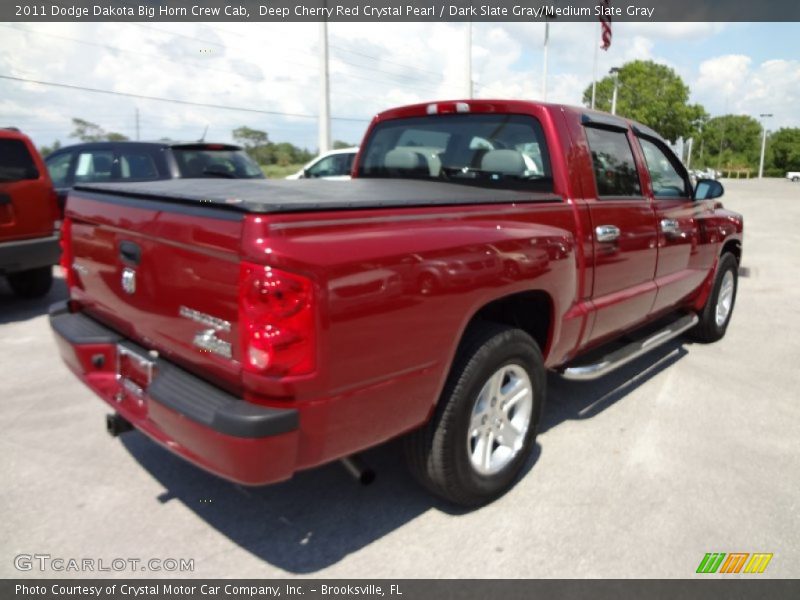 Deep Cherry Red Crystal Pearl / Dark Slate Gray/Medium Slate Gray 2011 Dodge Dakota Big Horn Crew Cab