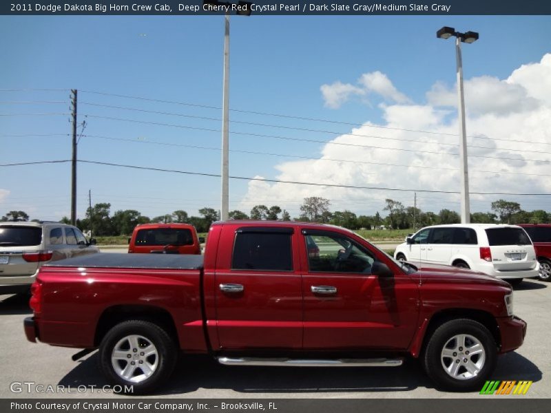 Deep Cherry Red Crystal Pearl / Dark Slate Gray/Medium Slate Gray 2011 Dodge Dakota Big Horn Crew Cab