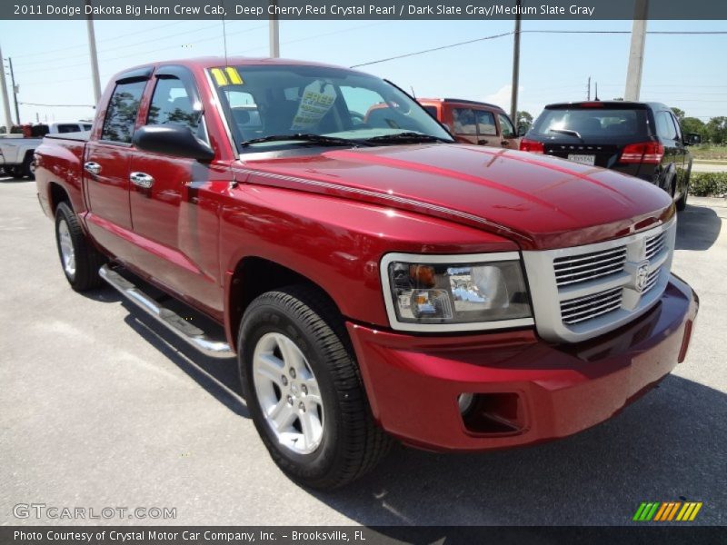 Deep Cherry Red Crystal Pearl / Dark Slate Gray/Medium Slate Gray 2011 Dodge Dakota Big Horn Crew Cab