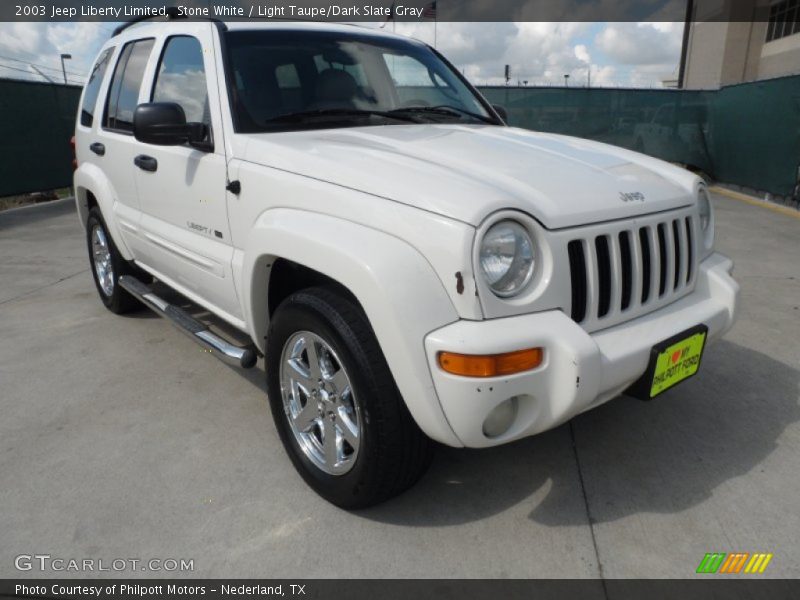 Stone White / Light Taupe/Dark Slate Gray 2003 Jeep Liberty Limited