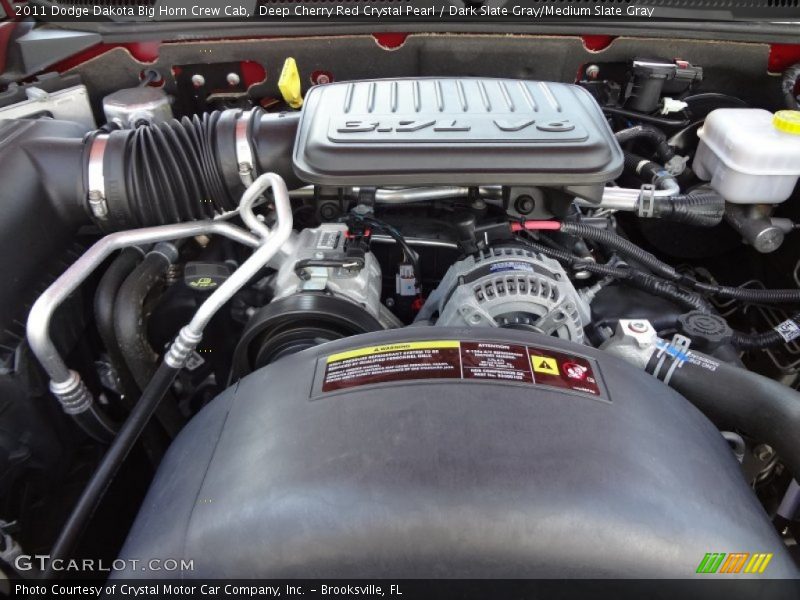 Deep Cherry Red Crystal Pearl / Dark Slate Gray/Medium Slate Gray 2011 Dodge Dakota Big Horn Crew Cab