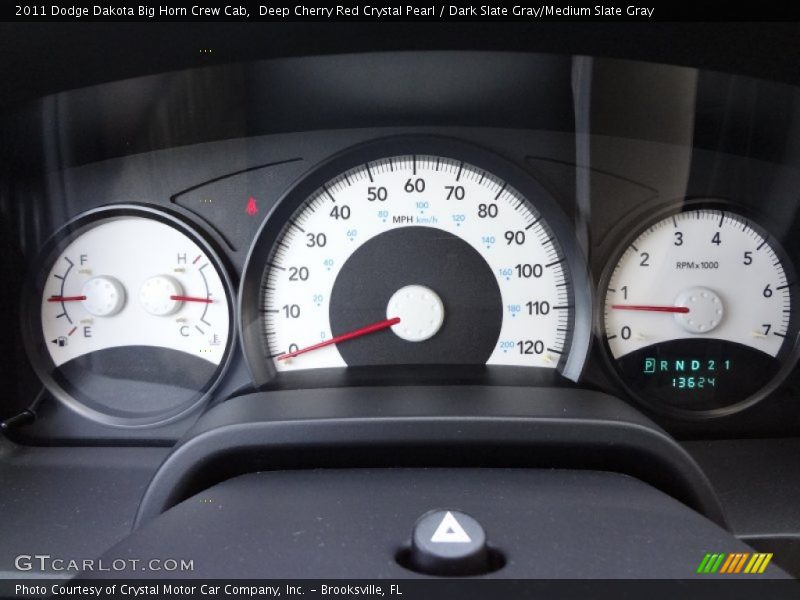Deep Cherry Red Crystal Pearl / Dark Slate Gray/Medium Slate Gray 2011 Dodge Dakota Big Horn Crew Cab