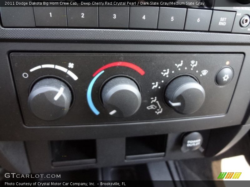 Deep Cherry Red Crystal Pearl / Dark Slate Gray/Medium Slate Gray 2011 Dodge Dakota Big Horn Crew Cab