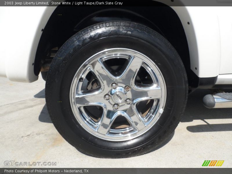 Stone White / Light Taupe/Dark Slate Gray 2003 Jeep Liberty Limited