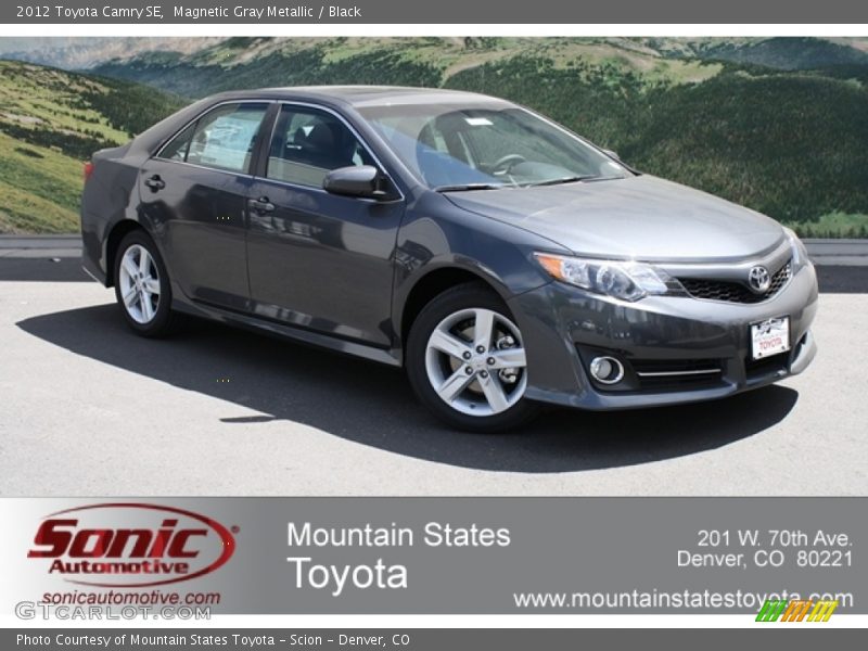 Magnetic Gray Metallic / Black 2012 Toyota Camry SE