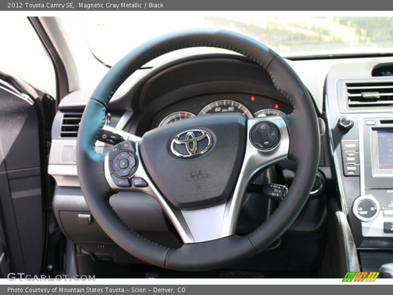 Magnetic Gray Metallic / Black 2012 Toyota Camry SE