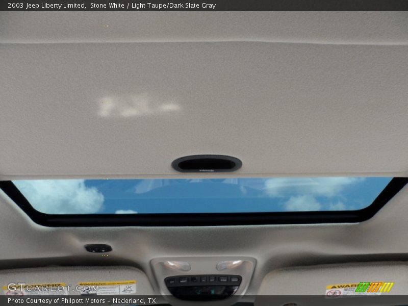 Stone White / Light Taupe/Dark Slate Gray 2003 Jeep Liberty Limited