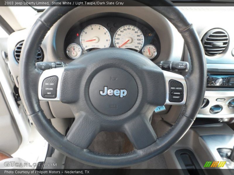 Stone White / Light Taupe/Dark Slate Gray 2003 Jeep Liberty Limited