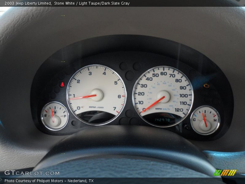 Stone White / Light Taupe/Dark Slate Gray 2003 Jeep Liberty Limited
