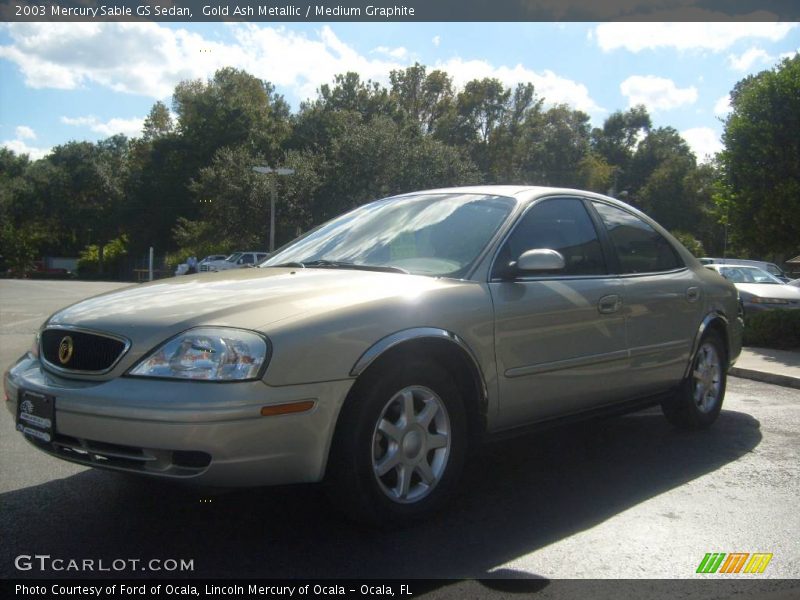 Gold Ash Metallic / Medium Graphite 2003 Mercury Sable GS Sedan