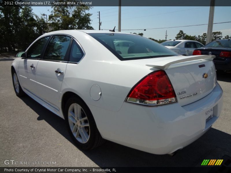 Summit White / Neutral 2012 Chevrolet Impala LTZ