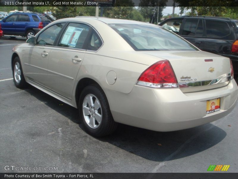 Gold Mist Metallic / Ebony 2011 Chevrolet Impala LT